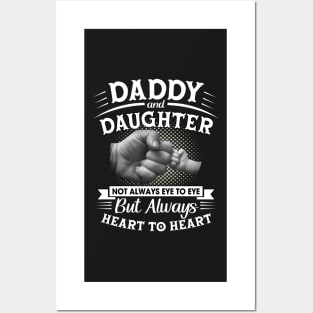 Dad and daughter not always eye to eye but always heart to heart Posters and Art